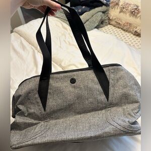 lululemon athletica Gray Travel Tote with Black Straps